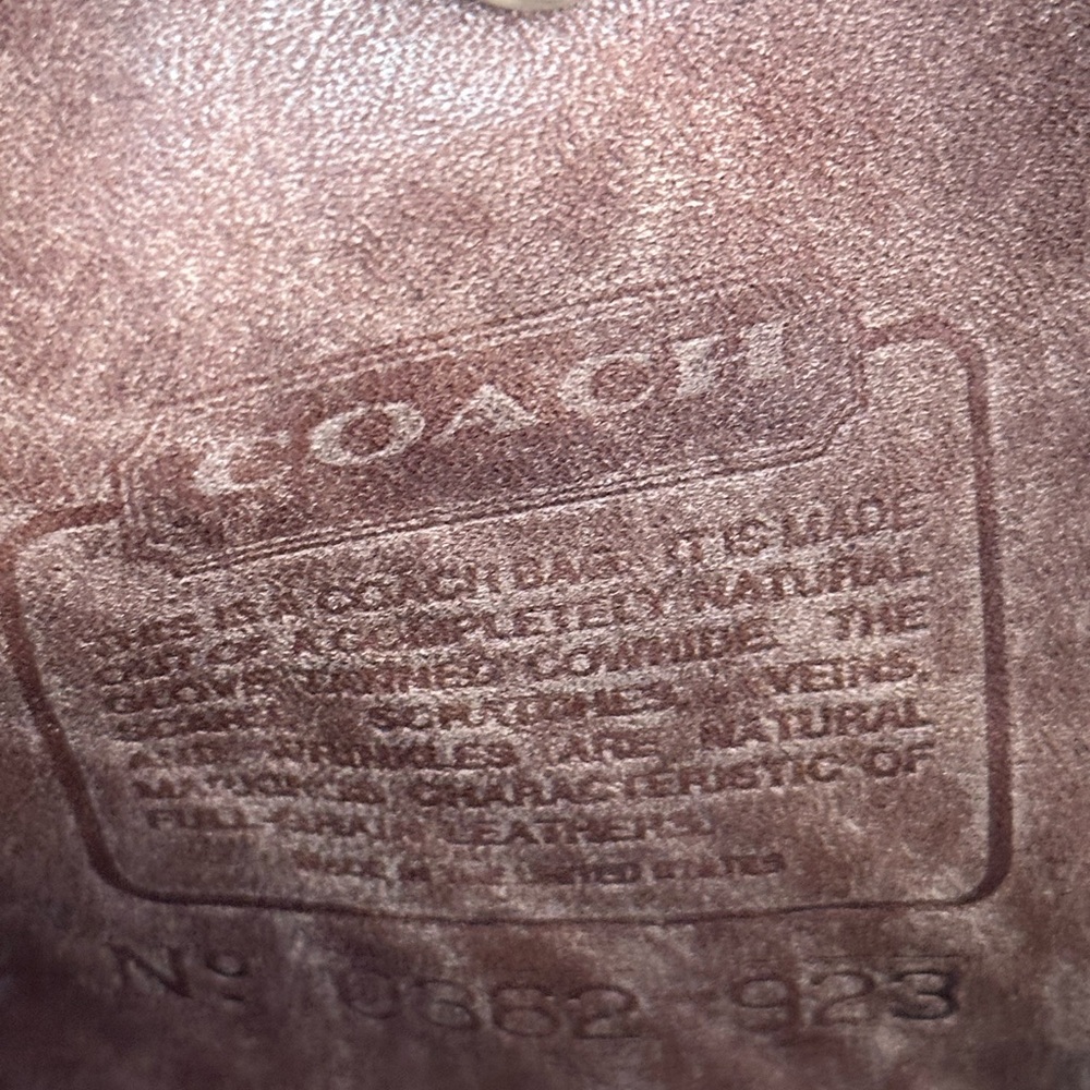 Vintage Coach Legacy Flap Turnlock Adjustable Crossbody Brown Leather Bag - Picture 7 of 16